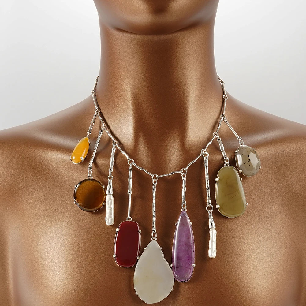 Irregular-shaped Pendant Necklaces In Bohemian Style Are Perfect For Sending Friends And Family For Any Occasion |...