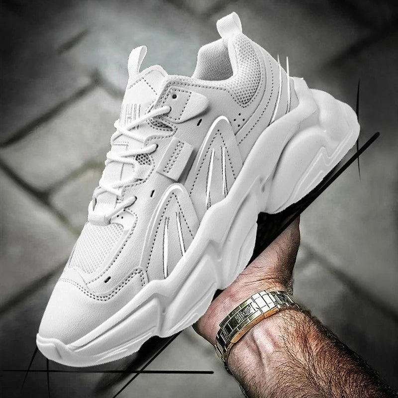 Luxury Men's Sneakers Designer Style High QualityLeather Casual Shoes Fashion Breathable Comfortable Tennis Sports Shoes for Men - Kimlud