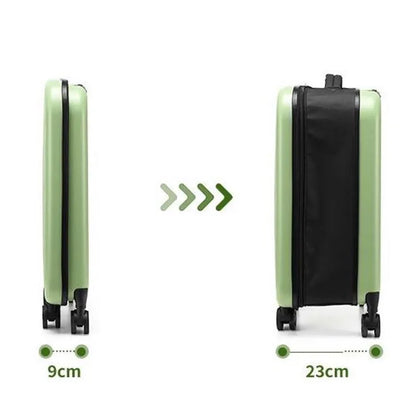 Foldable Luggage with Multi-Directional Silent Wheels – 20 Inch Airline Approved Cabin Bag + 24 Inch Checked Suitcase Portable
