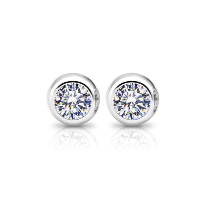 GIGAJEWE Bubble Earrings Moissanite White D Color VVS1 S925 Silver 18K Gold Plated Diamond Test Passed Jewelry Woman Wife Gift