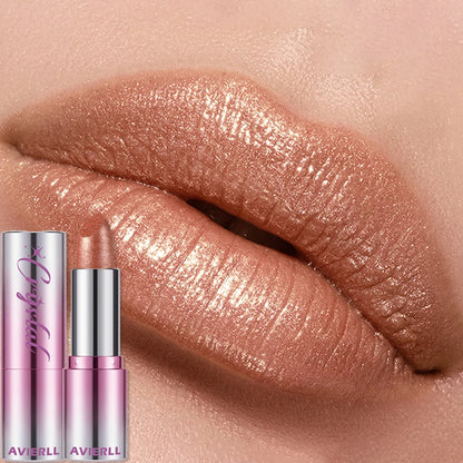 14 Colors Metallic Sparkle Lipstick Polarizing Pigment Diamond Shine Gold Pearlescent Lipgloss Long Lasting Lip Beauty Makeup