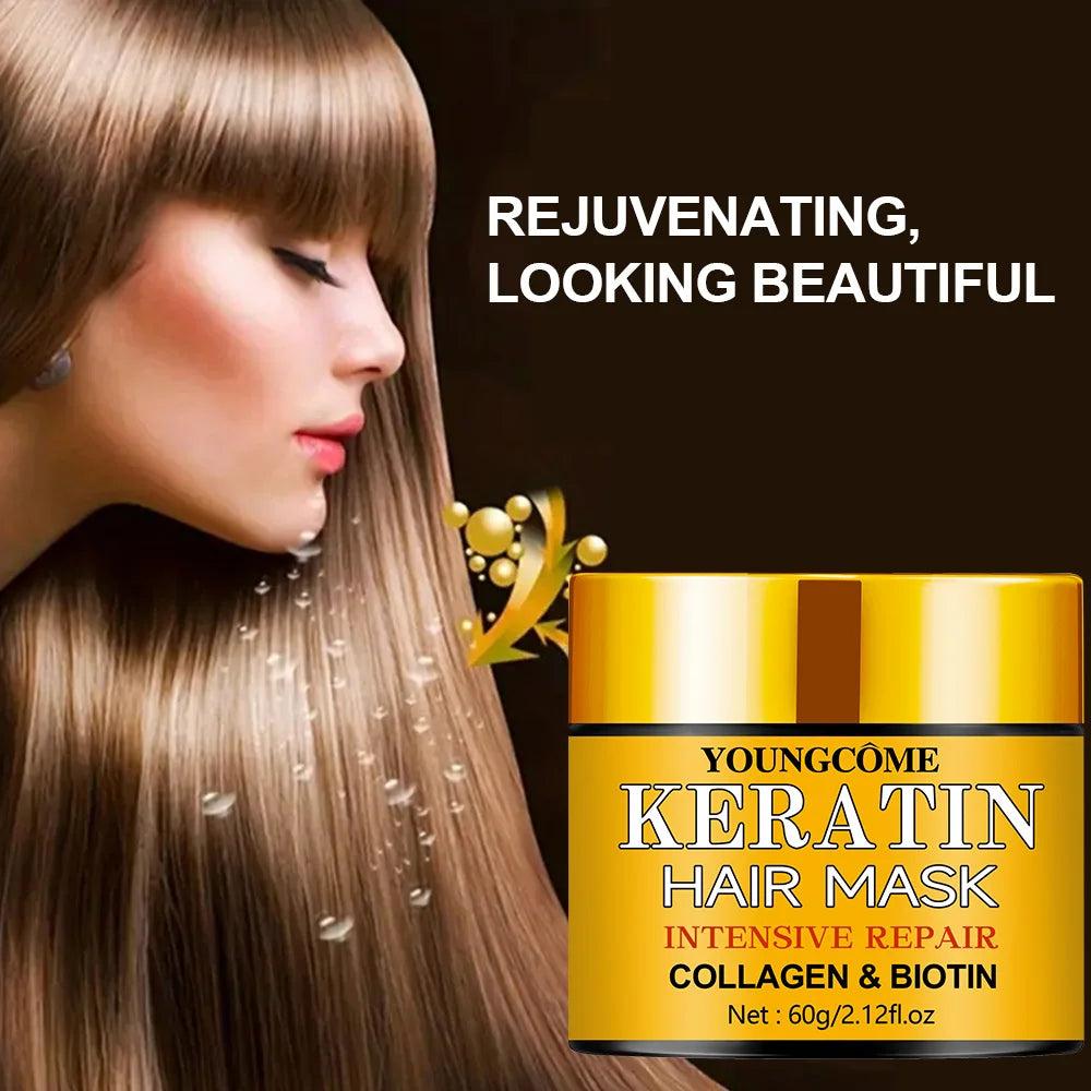 Hair Repairs Hair Mask Essential Oil Nourishing for Dry Damaged Biotin Collagen Keratin Treatment Hairs Conditioner Hair...
