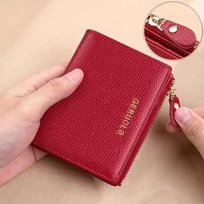 GERUOLA Wo's RFID Blocking Wallet - Slim Lightweight 2-in-1 Zippered Card Holder & Coin Purse, Foldable Compact Design...