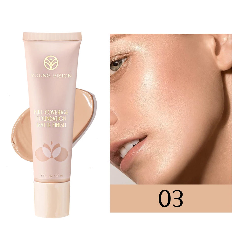 6-color optional concealer BB cream 30ml natural facial concealer primer liquid foundation