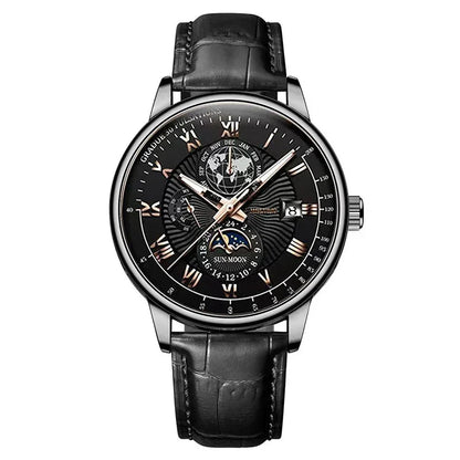 Fashion Luxury Wristwatch For Men Luminous Chronograph Date Man Watch Leather Men's Quartz Watches Sports Male Clock