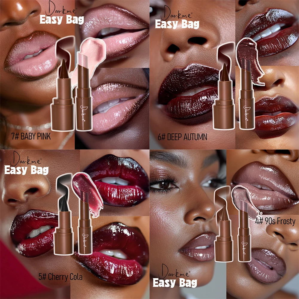 Tapered Tip Matte Lip Liner Pencil & Pearlescent Lipstick Set Long Lasting Waterproof Sparkling Professional Lip Makeup...