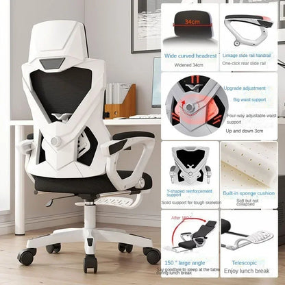 Office Chair, Ergonomic Chair, Adjustable Rotating Computer Chair, Commercial Conference Room, Reclining E-sports Chairs...