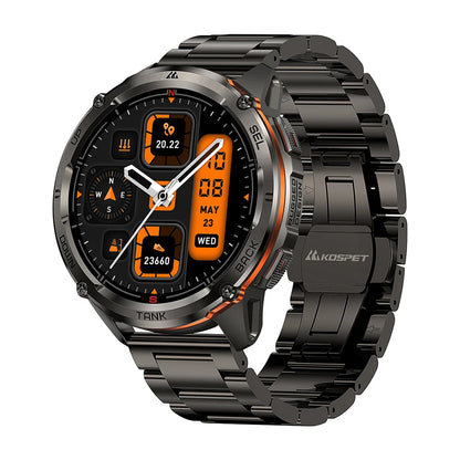KOSPET TANK T3 Ultra 2 GPS Smart Watch Men Compass Altimeter Barometric 60 Days Battery 5ATM IP69K Waterproof AMOLED BT Call
