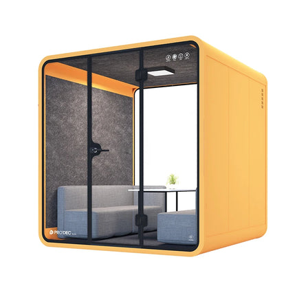 Meeting Pod Soundproof Acoustic Booth for 2 4 People Team Collaboration Huddle Space Open Office Customized Hot Sale