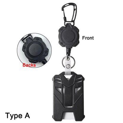 ID Card Holder Bus Card Cover Case Badge Reel Clip Badge Clip Heavy Duty Badge Clip Retractable Badge Holder ID Badge Holder