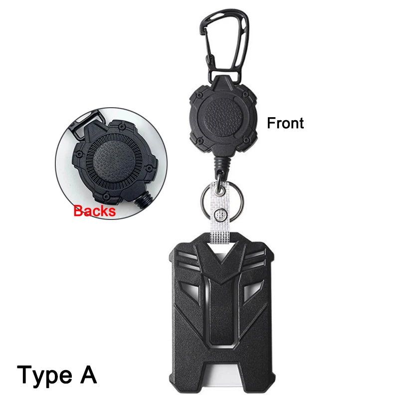 ID Card Holder Bus Card Cover Case Badge Reel Clip Badge Clip Heavy Duty Badge Clip Retractable Badge Holder ID Badge Holder
