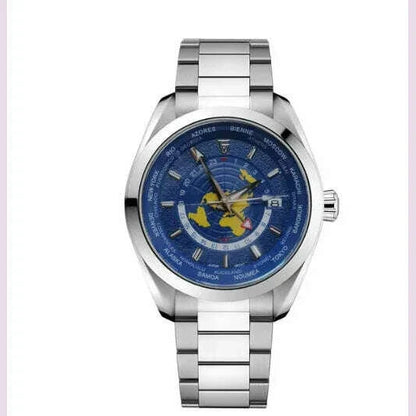 PAGANI DESIGN Mens Watch 2024 New Sapphire Mirror Stainless Steel NH34 Movt Mechanical Wristwatch for Man Multi-time zone Reloj