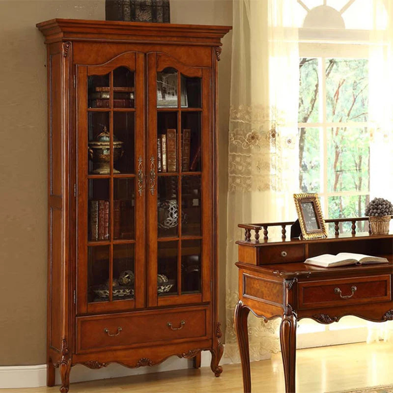 American solid wood desk home computer office rack combination writing desk chair - Kimlud