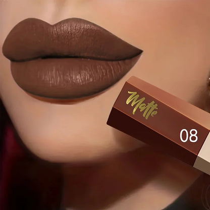 Luxury Matte Liquid Lipstick, Long Lasting Waterproof Velvet Lip Color, Smooth Lightweight Fog Matte Finis