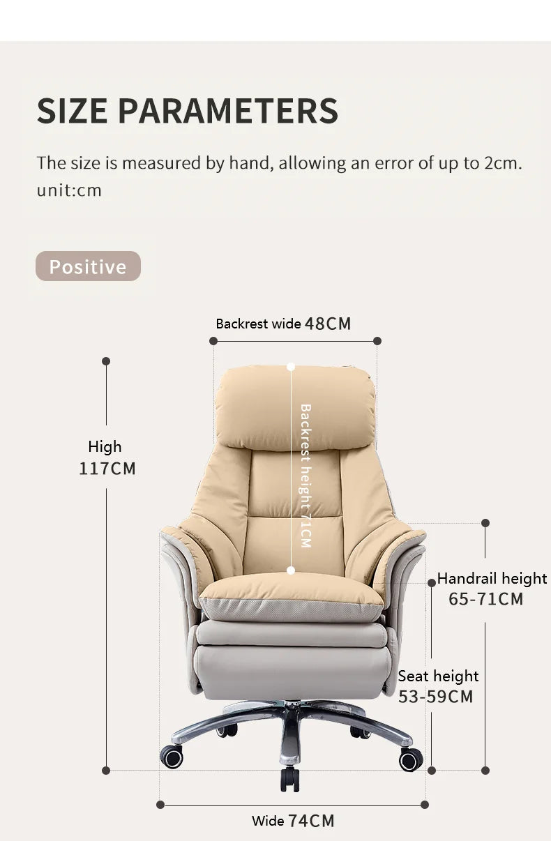 Chinese Factory Owner Executive Chair Modern Lift Design Rotating Function Comfortable Artificial Leather Computer Chair...