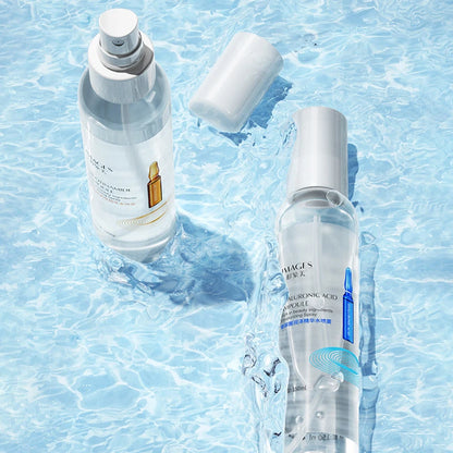 150/300/500ml Hyaluronic Acid Face Essence Anti-aging Remove Wrinkle Shrink Pore VC Niacinamide Moisturizing Brighten Face Serum