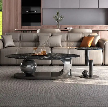 Luxury Furniture Nordic Style Gold Coffee And End Table Set Solid Wood Modern Design For Household Living Room | Kimlud...