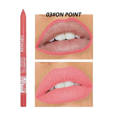 20 Color Matte Lipliner Pencil Waterproof Natural Red Brown Pro Lip Liner Makeup Lips Contour High pigment Lipstick Cosemetic