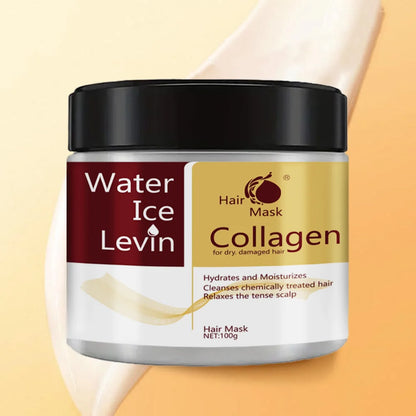 Collagen Keratin Hair Mask Dual Oil Control Moisturizer Conditioner Soft Smooth Frizz Damaged Repair Revitalize Hair Care - Kimlud