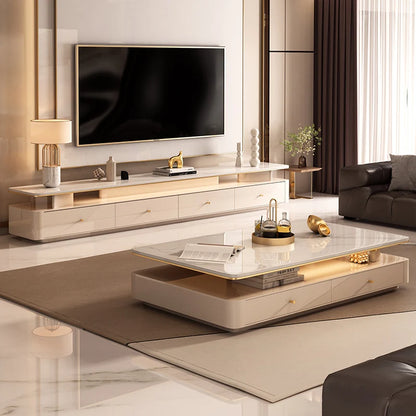 Italian Designer Aesthetic Coffee Table Modern Drawer Unique Luxury Coffee Table Living Room Stolik Kawowy Salon...