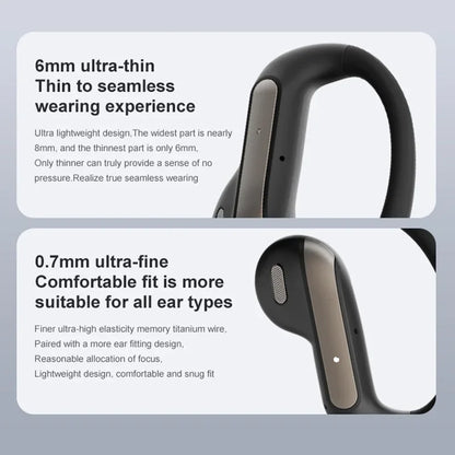 Smart AI Translation Headset True Wireless Sports Long-lasting Bluetooth Headset Stereo Sound Semi-in-ear Air Conduction...