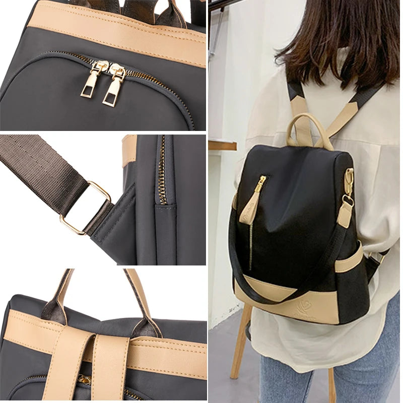 2023 Waterproof Oxford Cloth Women Backpack Anti-theft Backpack Woman Fashion School Bags High Quality Large Capacity Backpacks