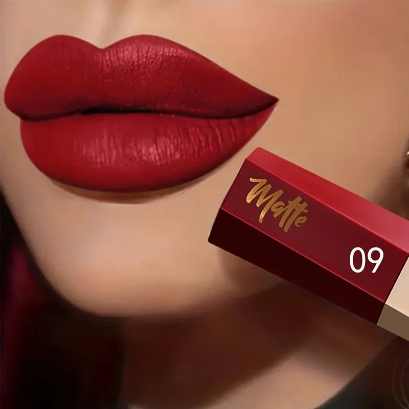 Luxury Matte Liquid Lipstick, Long Lasting Waterproof Velvet Lip Color, Smooth Lightweight Fog Matte Finis
