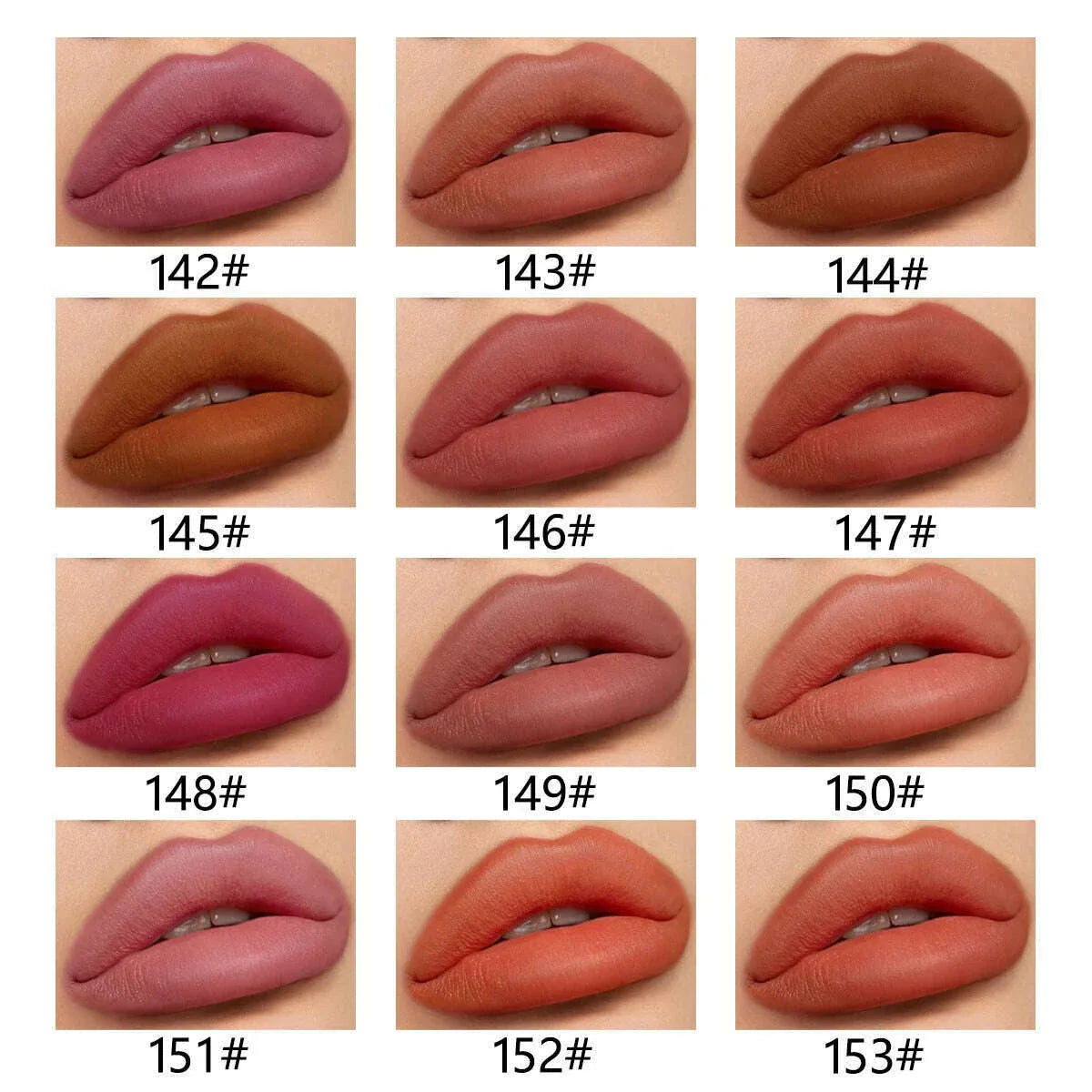 12 Colors Sexy Matte Lipstick Pencil Waterproof Lasting Lip Liner Pen Non-stick Cup Lip Contour Pencil Beauty Makeup Set