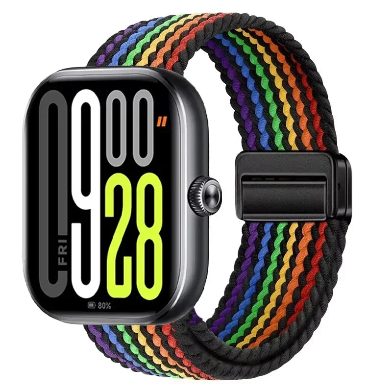 Magnetic Braided Nylon Loop Band for Xiaomi Redmi Watch 6 5 4 Strap Adjustable Sport Replacement Correa Bracelet Mi Band...