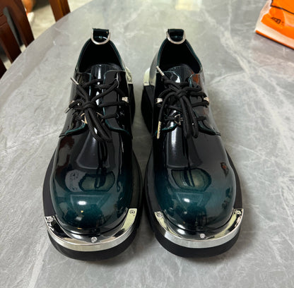 High Quality Mens Shoes British Style Retro Derby Shoes for Men High-end Platform Casual Mens Shoes Luxury Designer Leather Shoe