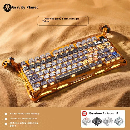 Gravastar 75k1pro Mechanical Keyboard Wireless Gaming Esports Professionali Keyboard Aluminum Customization Computer...