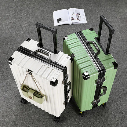 Large Capacity Suitcase Universal Wheel Travel Bag Lightweight Carry-on Boarding Trolley Luggage Aluminum Frame 20/30 inch