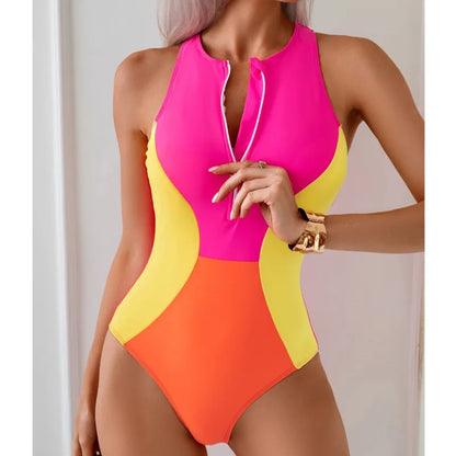 2026 Sexy One Piece Swimsuits Closed Women's Swimwear Sports Surfing For Swimming Wear Body Bathing Suits Beachwear Pool Bather - Kimlud