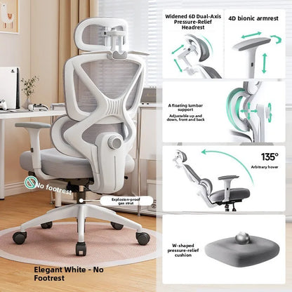 Ergonomic Office Chair with Adjustable Lumbar Support Breathable Reclining Desk Chair for Home Long Sitting Sturdy &...