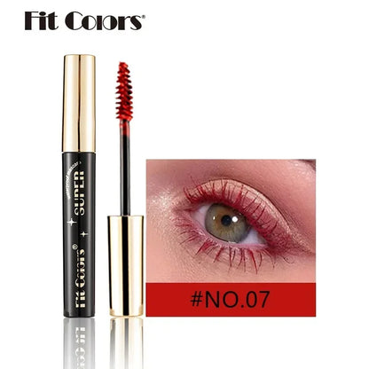 Colored Mascara Makeup 4D Silky Natural Long Eyelashes Mascara Waterproof Long-lasting Extension Thick Lasting Curling Mascara
