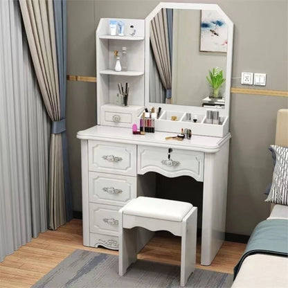 Modern Senior Vanity Table Beauty Classic Bedroom Makeup Vanity Table Storage Nordic tocador de maquillaje Home...