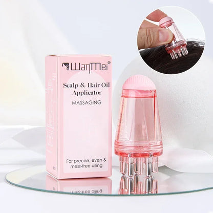 1/2pcs Hair Dye Tool Set Pink 6.09oz Hair Oil Applicator Bottle and1ml Dil Hair Growth Solid Hair Comb Salon...