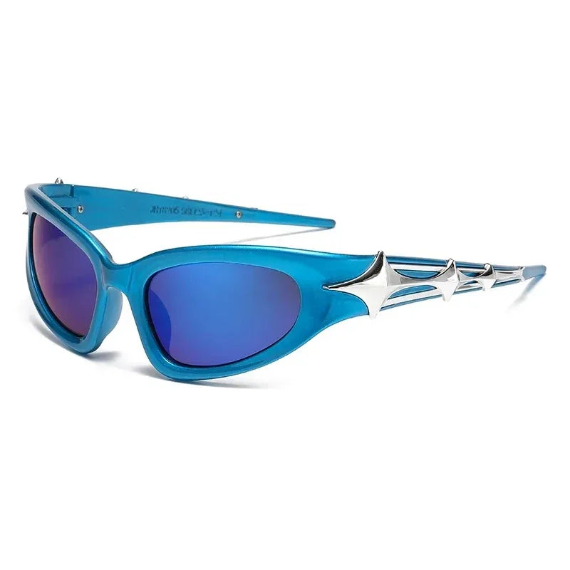 Y2k Fashion Punk Sports Sunglasses for Men Women Luxury Brand Designer Sun Glasses Men's Vintage Shades UV400 Goggle...