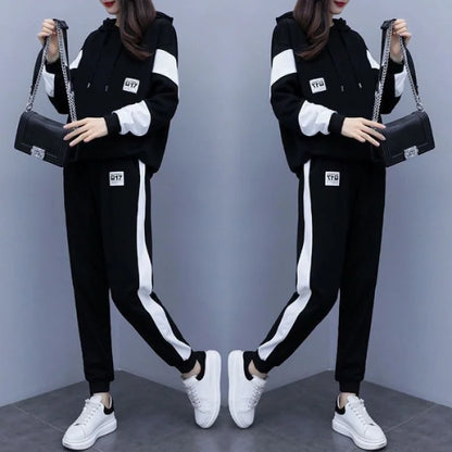 Plus Size Casual Sportswear Set 200 Pounds Large Women's Fashionable Loose Two-Piece Suit Spring Autumn New Arrival |...
