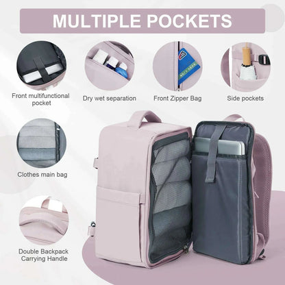 Women's Backpack Travel Suitcase Cabin Bag Aircraft Ryanair 40x20x25 Airplane Travel Bag Men Laotop Backpack Wizzair Carry On