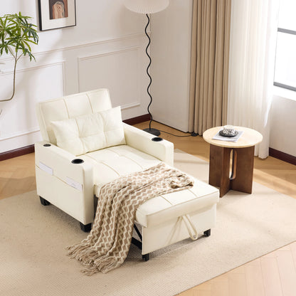 HOUSE SPOLE with Cup Holder & USB,Relax armchair Loung armchair with USB & Pillow - Kimlud