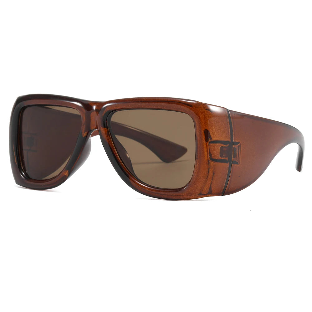 Y2K new fashion oversized square Y2K sunglasses for women luxury brand black punk sun glasses men cool hip hop shades outdoor - Kimlud