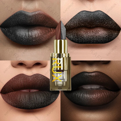 11 Color Two-tone Lipstick Purple Black Glitter Matte1pc Lipsticks Makeup Easy to use Lip Tint Makeup Gifts Red Black Cosmetics