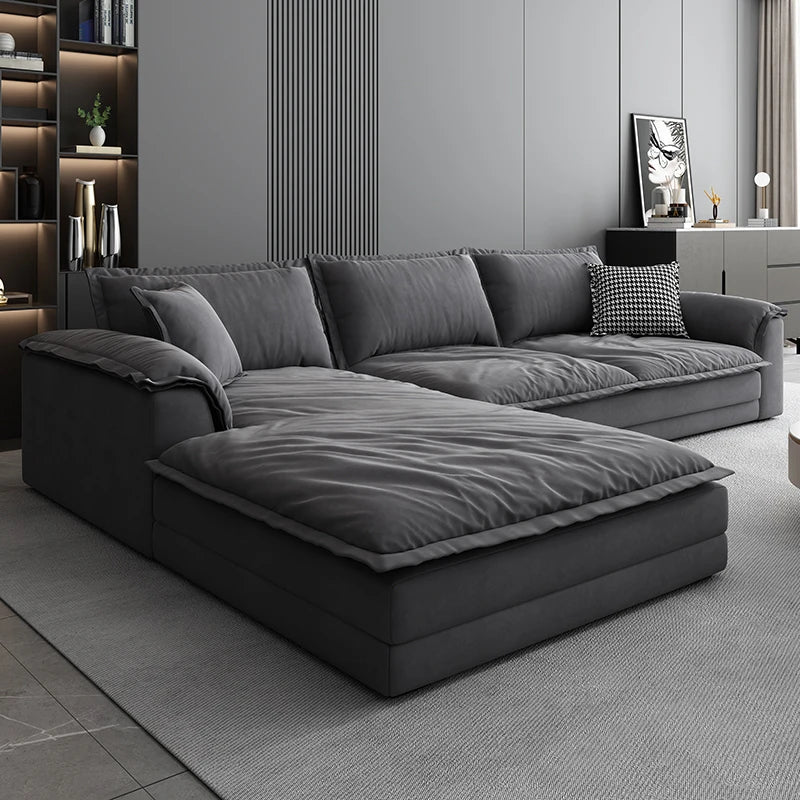 Luxury European Living Room Sofas Oversized L Shape Minimalist Designer Sofas Modern Fluffy Divano Letto Matrimoniale...