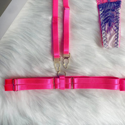 Bra set Tight fitting thin transparent mesh embroidery sexy underwear woman sexy lingerie 2 pieces sexy set women's Sex shop xxx