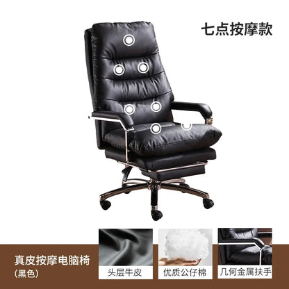 Modern Ergonomic Chair Comfy Nordic Designer Executive Footrest Backrest Wheels Chair Lazy Ergonomic Cadeira Gamer Furniture - Kimlud