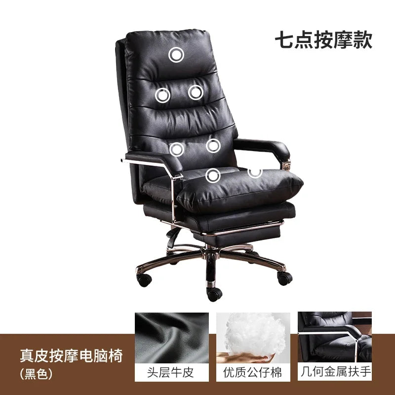 Modern Ergonomic Chair Comfy Nordic Designer Executive Footrest Backrest Wheels Chair Lazy Ergonomic Cadeira Gamer Furniture - Kimlud