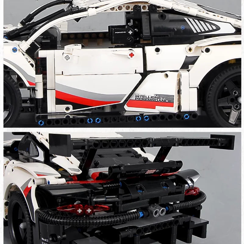 Technical 1580PCS 42096 Speed Champions RSR Racing Car Building Sets Realistic Feature Display Model Car Collectible Gifts Decor