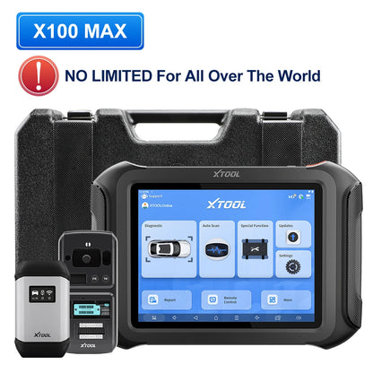 XTOOL X100 MAX Key Programming Tools Immobilizer Key Programmer Locksmiths Tool All Key Lost/Add Smart Key/Read PIN/Infrared Key - Kimlud