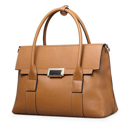 2025 New Genuine Leather Briefcase Women Handbags Large Capacity Ladies Fashion Cowhide Shoulder Messenger Bags Portable...